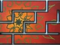 Erik-Pater-Groene-Mandala-op-Rood